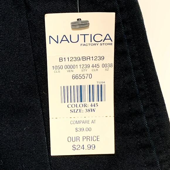 NWT Men's 38 NAUTICA Rigger Shorts Black 100% Cotton - Picture 3 of 10